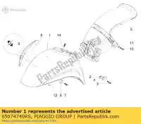 65074740RS, Piaggio Group, parafango     , Nuovo