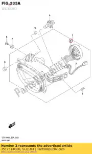 Suzuki 3517314G00 cover - Bottom side