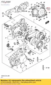 Suzuki 2193310G00 bullone, coperchio cvt - Il fondo