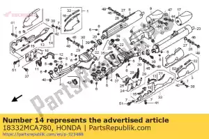 Honda 18332MCA780 goma d - Lado inferior