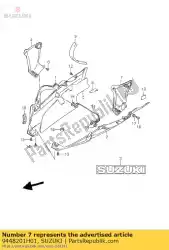 Aqui você pode pedir o escudo, sob co em Suzuki , com o número da peça 9448201H01: