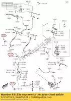 92153Y023, Kawasaki, ?ruba, ko?nierz, 6x12 kvf300ccf kawasaki  brute force j kvf 50 90 125 300 700 2012 2013 2015 2016 2017 2018 2019 2020 2021, Nowy