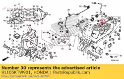 Aqui você pode pedir o rolamento, agulha, 14x22x20 em Honda , com o número da peça 91105KTW901:
