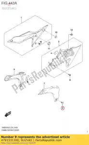 suzuki 4791531J00 vis - La partie au fond