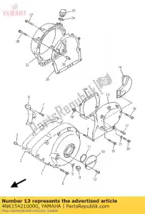 yamaha 4NK154210000 tampa, cárter 2 - Lado inferior