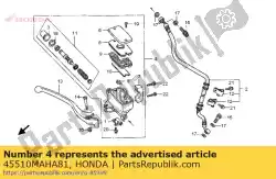 Qui puoi ordinare cilindro secondario ass., fr. Maestro del freno da Honda , con numero parte 45510MAHA81: