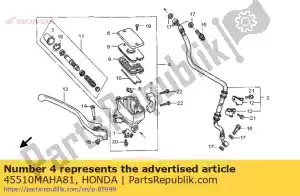 honda 45510MAHA81 cylinder sub assy., fr. brake master - Bottom side