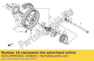 honda 42610MM5000 transportador de roda dentada - Lado inferior