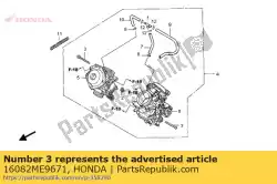 Here you can order the screw, pan from Honda, with part number 16082ME9671: