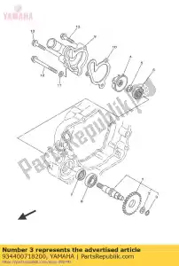 yamaha 934400718200 circlip - Bottom side