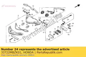 honda 33722MBZK01 socket comp., licença - Lado inferior