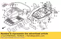 17221MW4000, Honda, cubierta comp, aire / c honda rvf  r rvf750r 750 , Nuevo