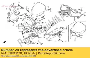 Honda 64103KPCD20 film, vento sullo schermo - Il fondo