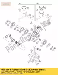 Tutaj możesz zamówić t? Ok ii kpl. 54 mm 125 00 od KTM , z numerem części 50330007400II: