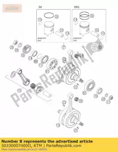 KTM 50330007400II t?ok ii kpl. 54 mm 125 00 - Dół