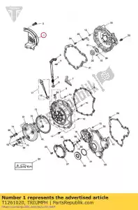 triumph T1261020 pokrywa ko?a ?a?cuchowego - Dół