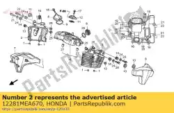 Tutaj możesz zamówić p? Etwa, g? Owica cylindrów (rr. R od Honda , z numerem części 12281MEA670: