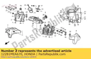 Honda 12281MEA670 p?etwa, g?owica cylindrów (rr. r - Dół