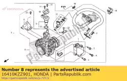 Aquí puede pedir conjunto de cuerpo de Honda , con el número de pieza 16410KZZ901: