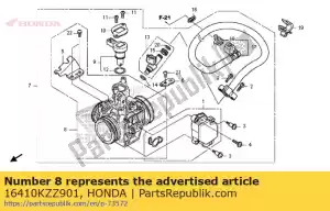 Honda 16410KZZ901 conjunto de cuerpo - Lado inferior