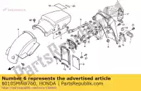 80105MAW760, Honda, resta, rr. parafango honda xl transalp v xl600 xl600v 600 , Nuovo