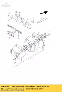 suzuki 3571010F00 lamp,rr combi - Bottom side