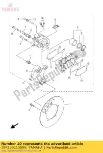 yamaha 39P259215000 colchete, suporte - Lado inferior