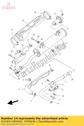 Ici, vous pouvez commander le protecteur, silencieux auprès de Yamaha , avec le numéro de pièce 5UHE47180000: