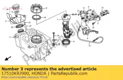 Tutaj możesz zamówić zbiornik komp, paliwo od Honda , z numerem części 17510KRJ900: