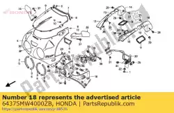 Aquí puede pedir capucha, l. Medio interno * r1 de Honda , con el número de pieza 64375MW4000ZB: