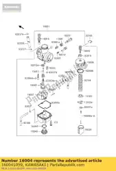 Aquí puede pedir cámara de tapa, mezclando kx80-l1 de Kawasaki , con el número de pieza 160041059: