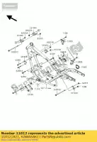 110121821, Kawasaki, tapa, pivote bj250-a2 kawasaki eliminator en estrella 125 250 500 1994 1996 1997 1998 1999 2000 2001 2002 2003 2004 2005 2006 2007, Nuevo