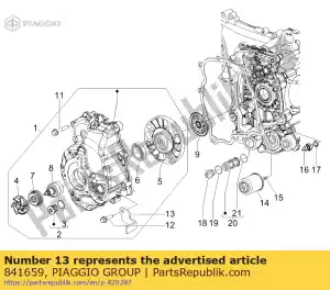 Piaggio Group 841659 bord - Onderkant