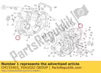 CM155403, Piaggio Group, Carter. paio aprilia rxv rxv sxv 450 550 2008 2009 2010 2011, Nuovo