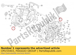 Aprilia CM155403, Carter. par, OEM: Aprilia CM155403