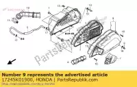 17245K01900, Honda, cover sub assy., air clea honda sh i  ad a d sh125 sh125a sh125ad sh125d 125 , Nouveau