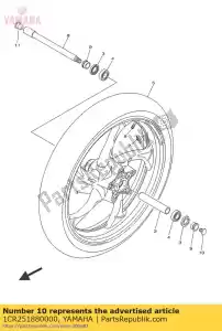 yamaha 1CR251880000 boné - Lado inferior