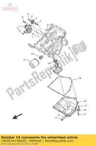yamaha 1WDE34140000 uszczelka, sitko c - Dół