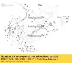 sensore abs attivo compleet van Piaggio Group, met onderdeel nummer 1D003749, bestel je hier online: