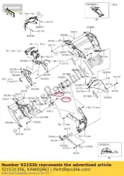 Here you can order the bolt,socket,6x22 zx1000d6f from Kawasaki, with part number 921531356: