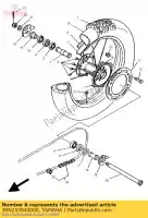 3BN253040000, Yamaha, juego de radios, trasero yamaha dt 125 1988 1989 1990 1991 1992 1993 1994 1996 1997 1998 1999 2000 2002 2004 2005 2006, Nuevo