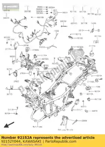 kawasaki 92152Y044 coleira, ecu sc300aef - Lado inferior