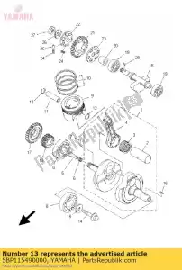 yamaha 5BP115490000 z?batka, ?a?cuch krzywkowy - Dół