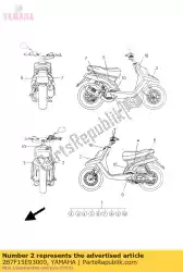 Qui puoi ordinare grafico 2 da Yamaha , con numero parte 2B7F15E93000: