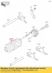 Ici, vous pouvez commander le changement de tambour kx65-a1 auprès de Kawasaki , avec le numéro de pièce 131411220: