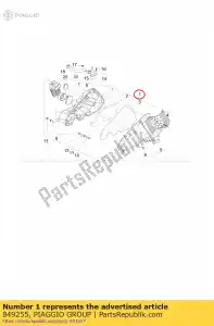 Piaggio Group 849255 complete luchtfilterkast - Onderkant