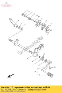 yamaha 901700880300 nut - Bottom side