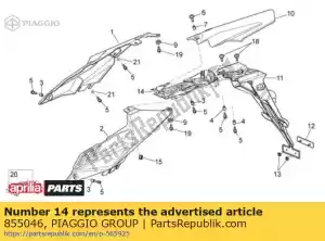 Piaggio Group 855046 siode?ko dolne blokada - Dół