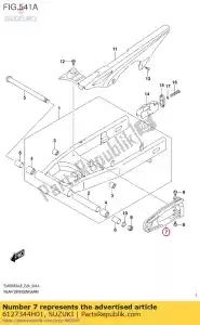 suzuki 6127344H01 buffer, corrente toque def - Lado inferior