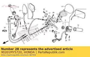Honda 90201my5720 porca - Lado esquerdo